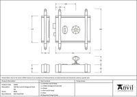 Oak Box Lock & Octagonal Knob Set