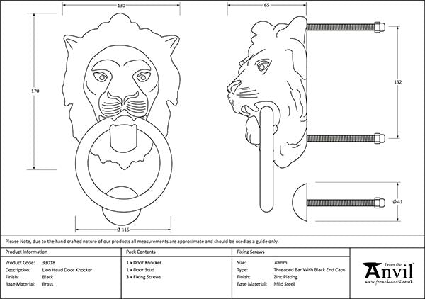 Lion's Head Door Knocker