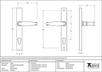 Cottage Slimline Lever Espag. Lock Set