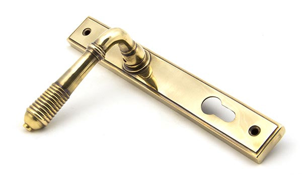 Reeded Slimline Lever Espag. Lock Set