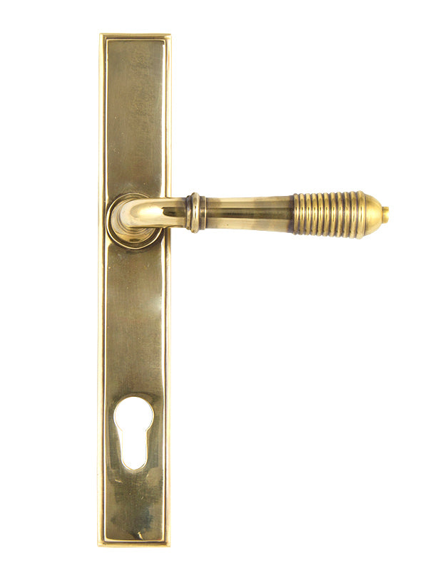 Reeded Slimline Lever Espag. Lock Set