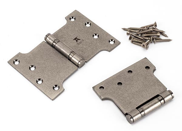 4" x 4" x 6" Parliament Hinges SS (pair)