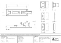 6" Shepherd's Crook Universal Bolt