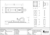 6" Shepherd's Crook Universal Bolt