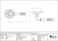 Reeded Lever on Rose Set (Sprung)