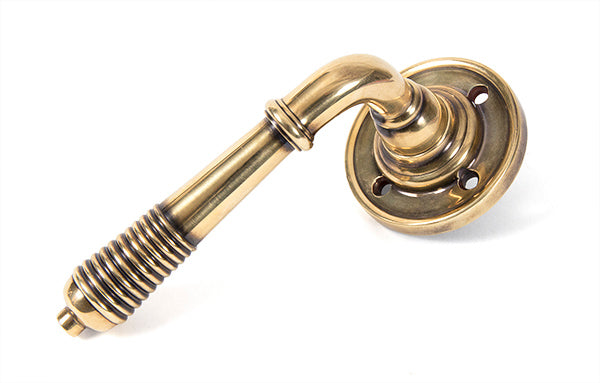 Reeded Lever on Rose Set (Sprung)