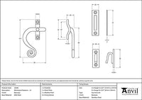 Left-Handed Monkeytail Fastener