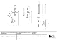 Left-Handed Locking Monkeytail Fastener