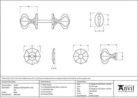 Standard Octagonal Mortice/Rim Knob Set