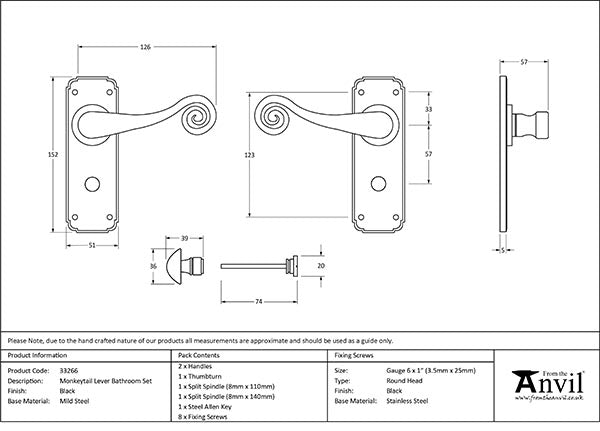 Monkeytail Lever Bathroom Set