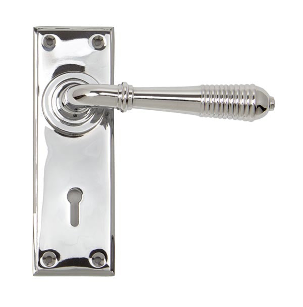 Reeded Lever Lock Set