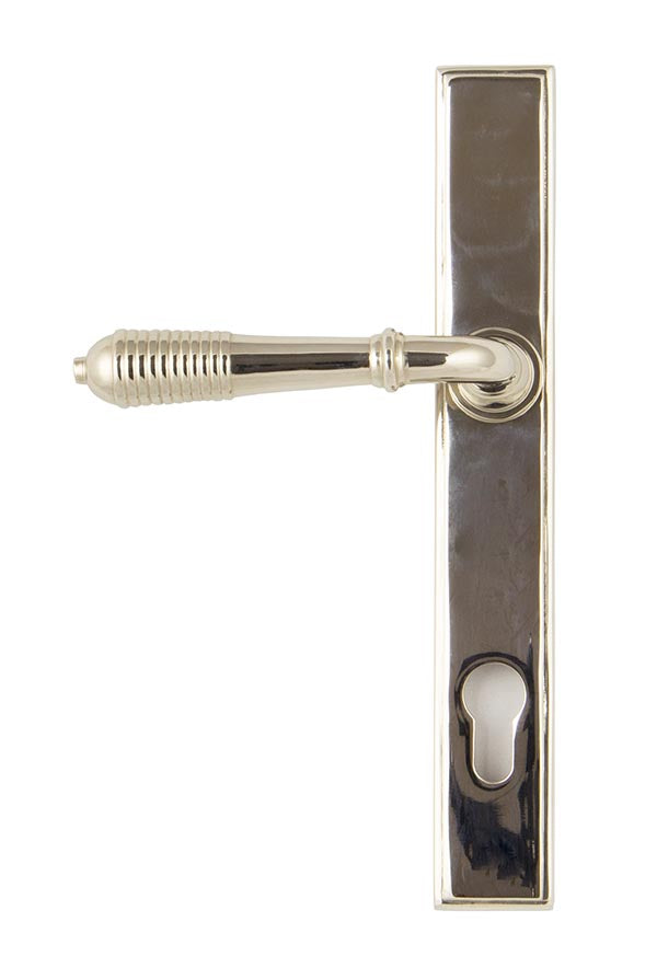 Reeded Slimline Lever Espag. Lock Set