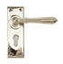 Reeded Lever Euro Lock Set