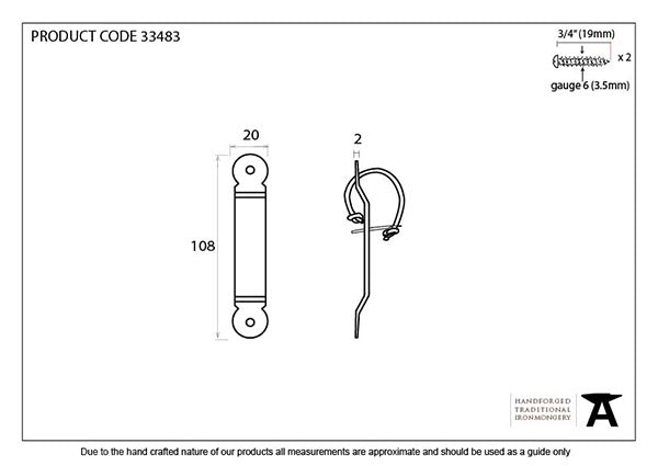 Locking Penny End Screw on Staple