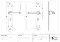 Tudor Lever Lock Set