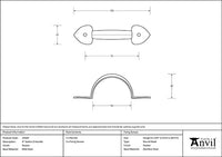 4" Gothic D Handle