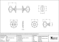 Standard Octagonal Mortice/Rim Knob Set