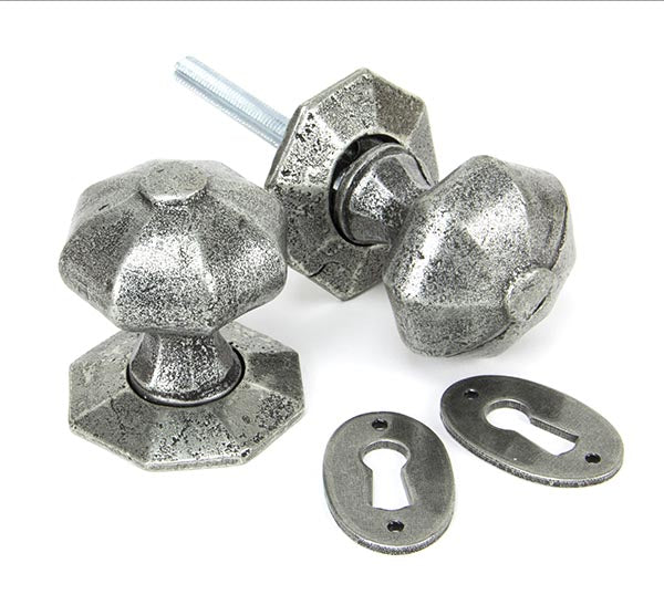 Standard Octagonal Mortice/Rim Knob Set