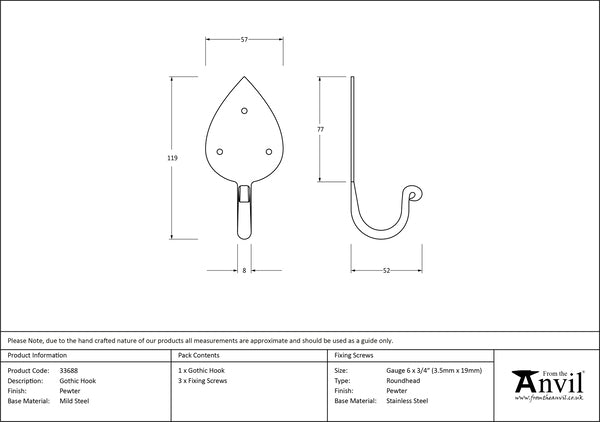 Gothic Coat Hook