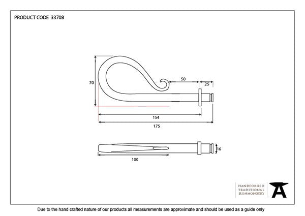 Shepherd's Crook Curtain Finial (pair)