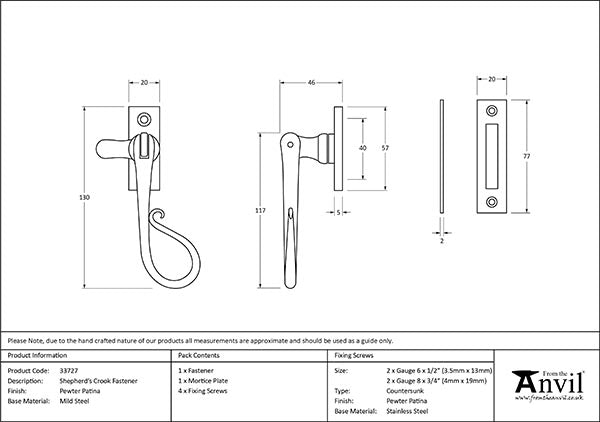 Shepherd's Crook Fastener