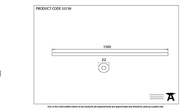 1 ½m Curtain Pole