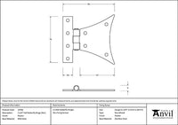 3¼" Half Butterfly Hinge (pair)