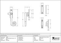 Right-Handed Locking Deluxe Monkeytail Fastener