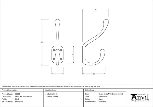 Celtic Hat & Coat Hook