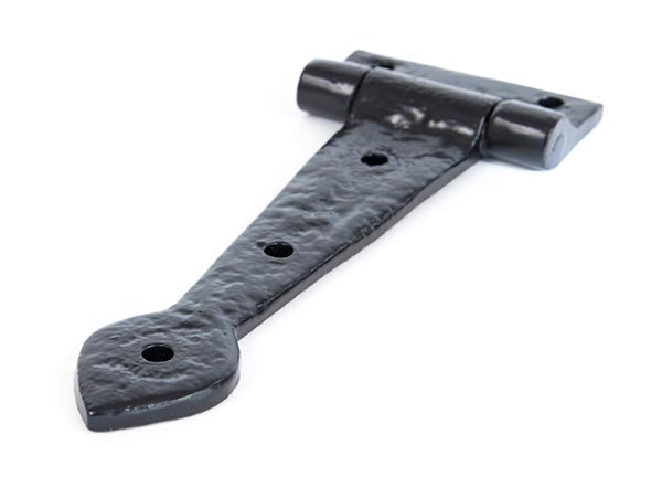 6" Textured Black Cast T Hinge (pair)