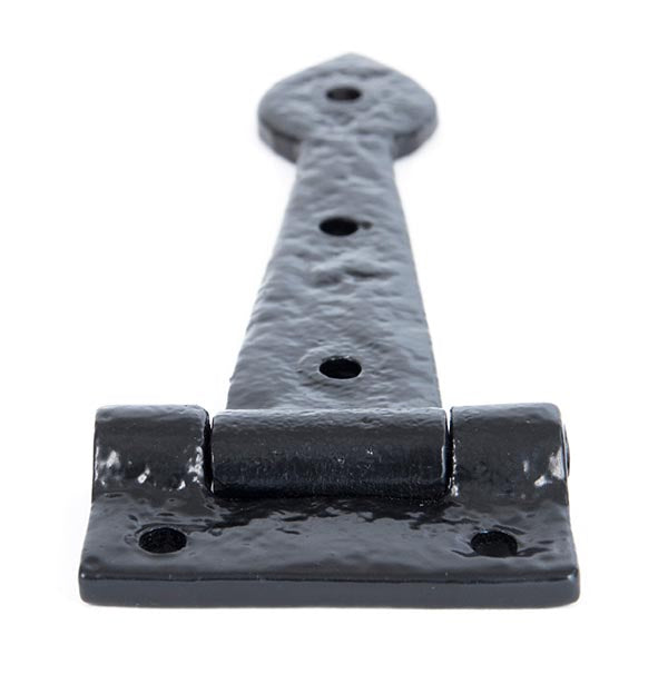 6" Textured Black Cast T Hinge (pair)