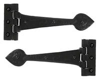 10 ½" Black Cast T Hinge (pair)