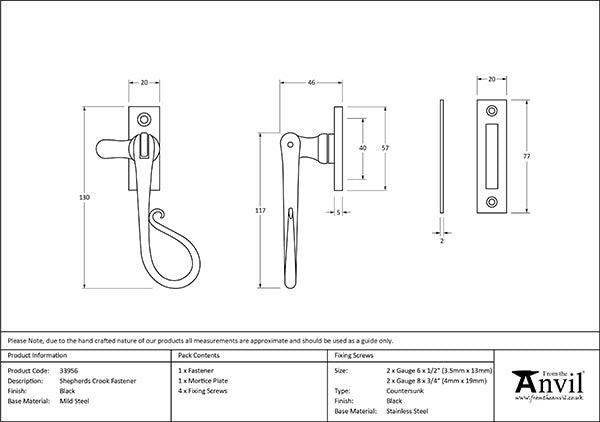 Shepherd's Crook Fastener