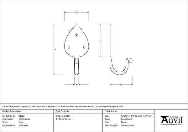 Gothic Coat Hook