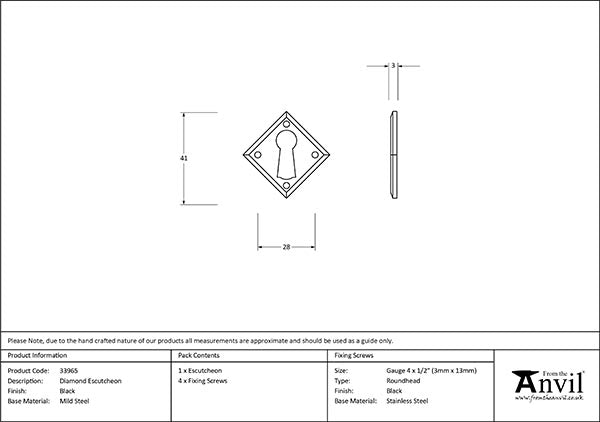 Diamond Escutcheon