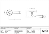 Regency Lever on Rose Set (Sprung)