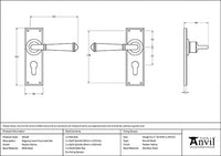 Regency Lever Euro Lock Set