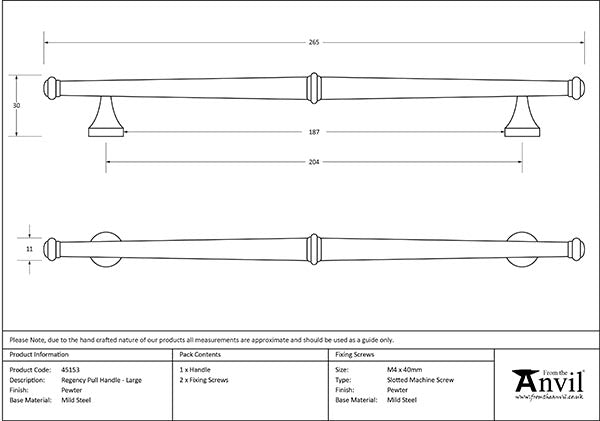 Large Regency Pull Handle