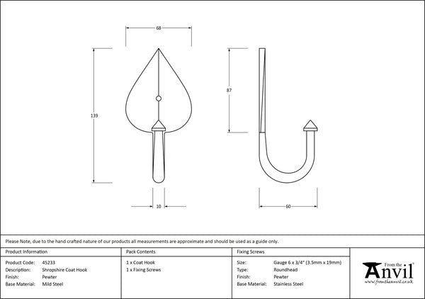 Shropshire Coat Hook