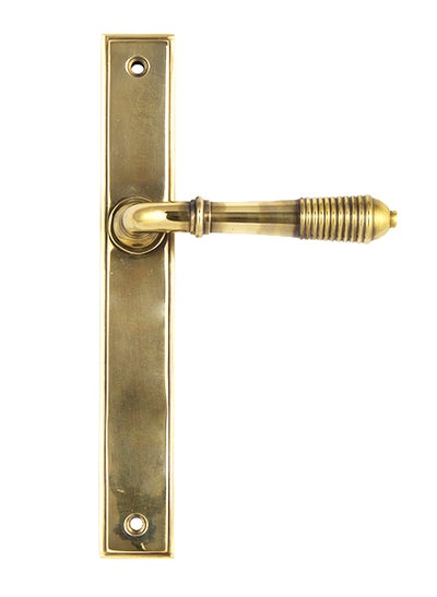 Reeded Slimline Lever Espag. Latch Set