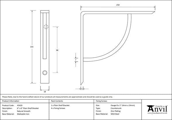 Plain Shelf Bracket