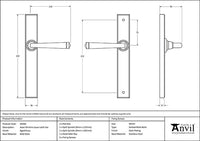 Avon Slimline Lever Espag. Latch Set