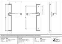 Avon Slimline Lever Espag. Latch Set