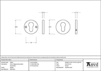 52mm Regency Concealed Escutcheon