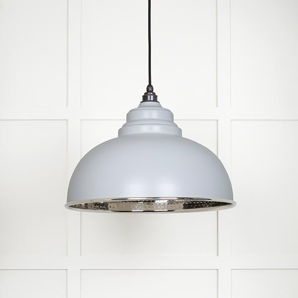 Hammered Nickel Harborne Pendant