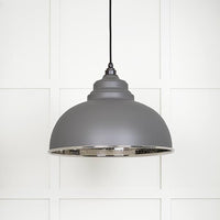 Hammered Nickel Harborne Pendant