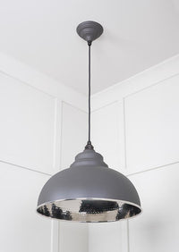 Hammered Nickel Harborne Pendant