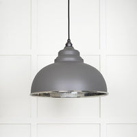 Hammered Nickel Harborne Pendant