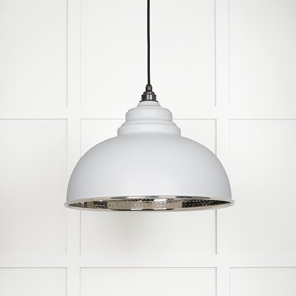 Hammered Nickel Harborne Pendant