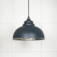 Hammered Nickel Harborne Pendant